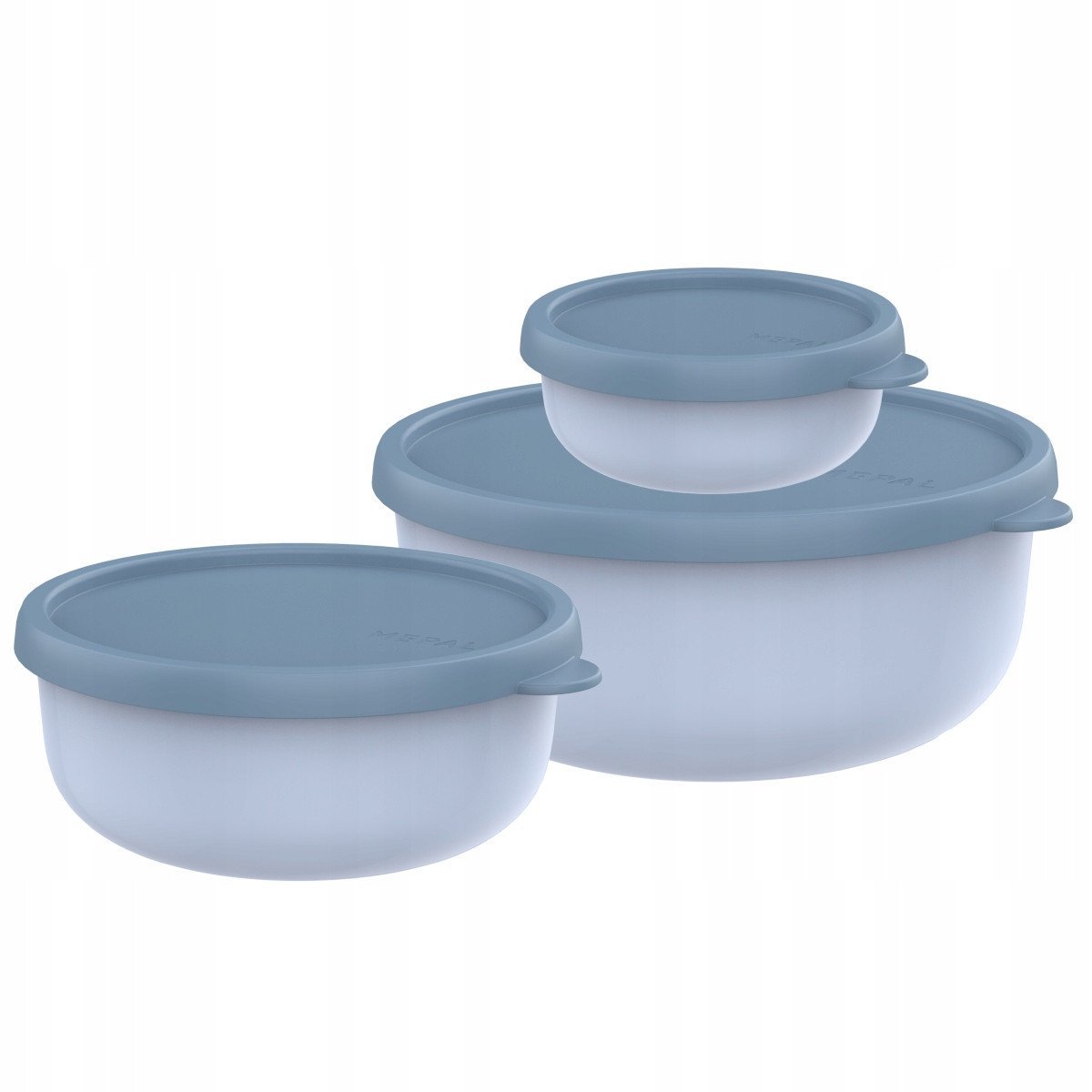 ZESTAW 3 POJEMNIKÓW LUMINA 2.0 250ML + 750ML + 1500ML NORDIC BLUE