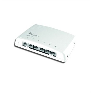 Switch Telegärtner Telegaertner mini distribution MPD6 HS-K, 6 x RJ45, Cat 6A ISO / IEC, shielded - J02021A0050