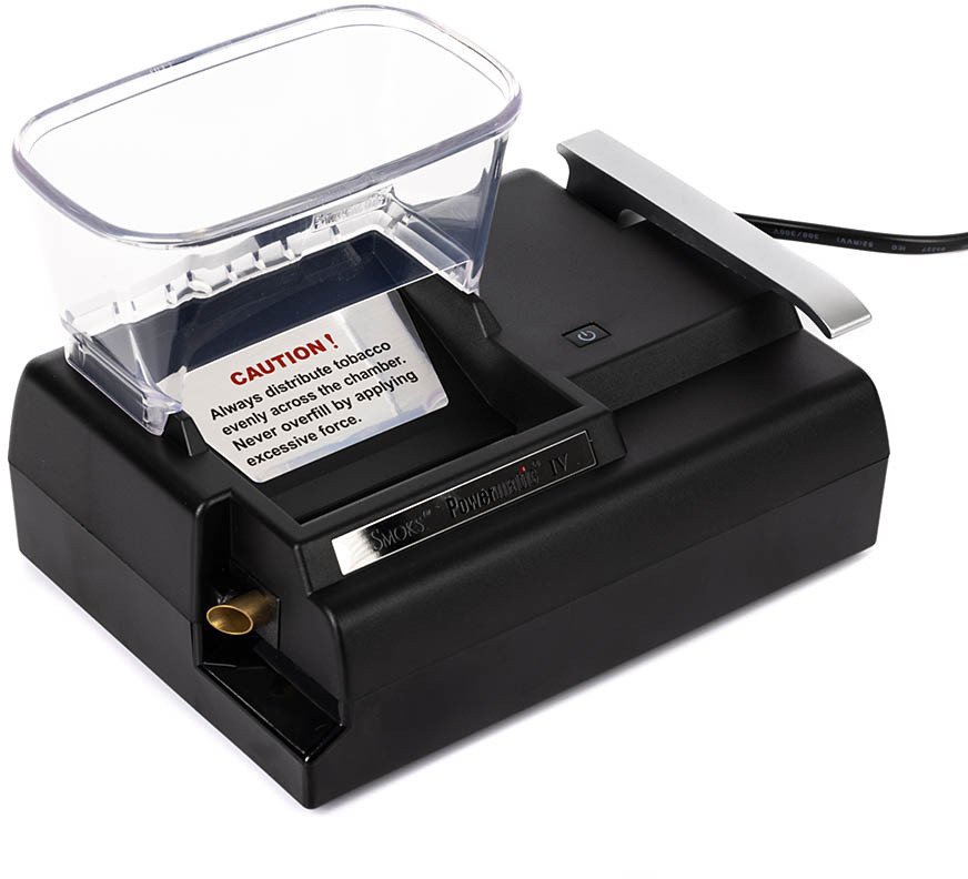 Elektryczna nabijarka tłokowa do papierosów, tytoniu, maszynka do gilz POWERMATIC IV 4 + plus