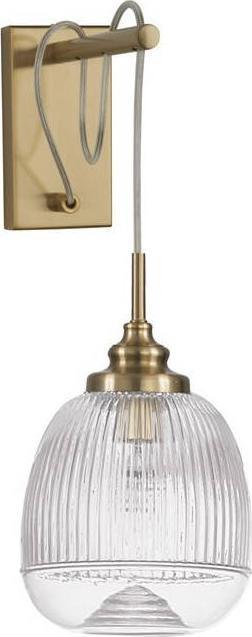 Kinkiet Luces Exclusivas Ścienna LAMPA loftowa AHIGAL LE41849 Luces Exclusivas szklana OPRAWA kinkiet antyczny złoty