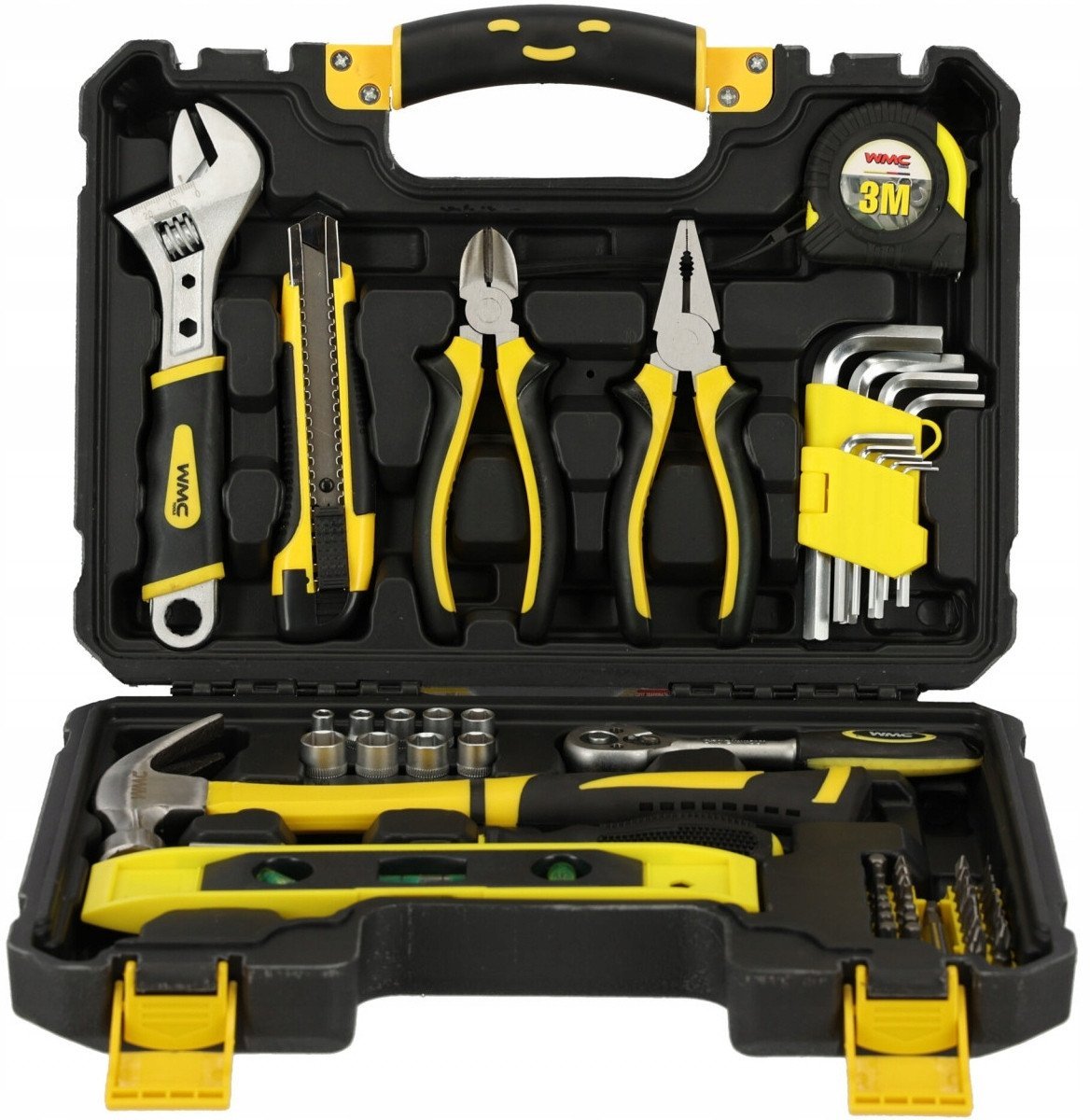 WMC ZESTAW NARZĘDZIOWY 60EL Nasadki Bit y Szczypce