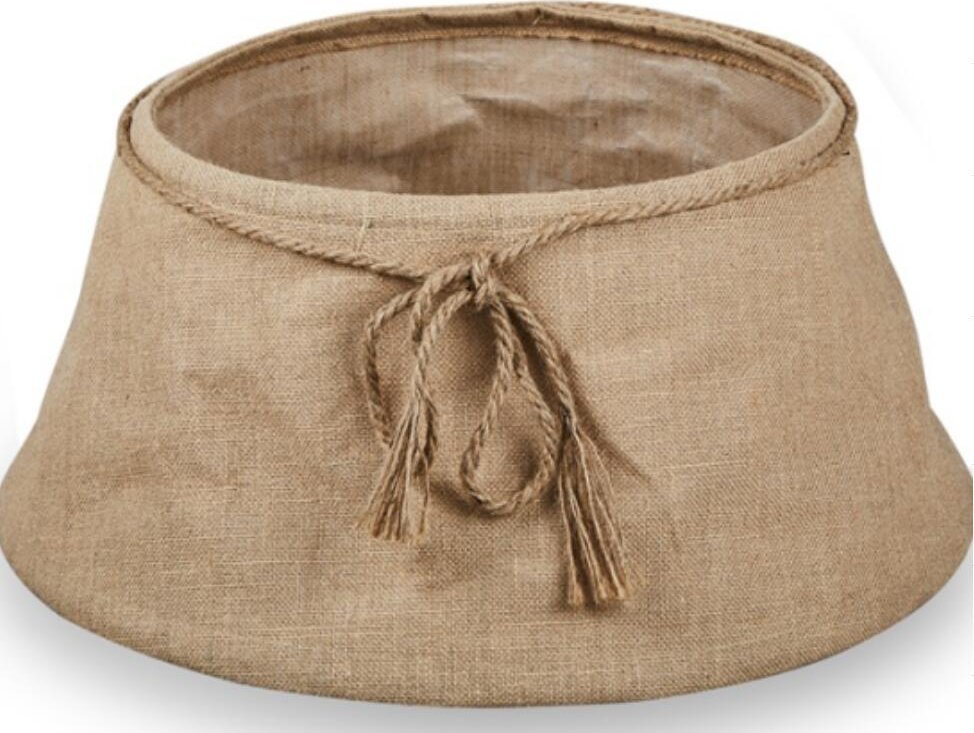 Dekoracja świąteczna Coil Coil osłonka na stojak pod choinkę z juty