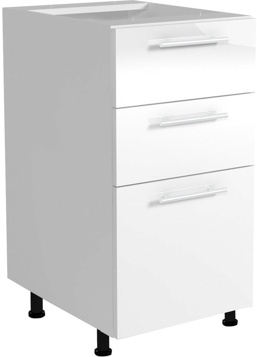 Halmar VENTO D3S-40/82 szafka dolna z szufladami front: biały