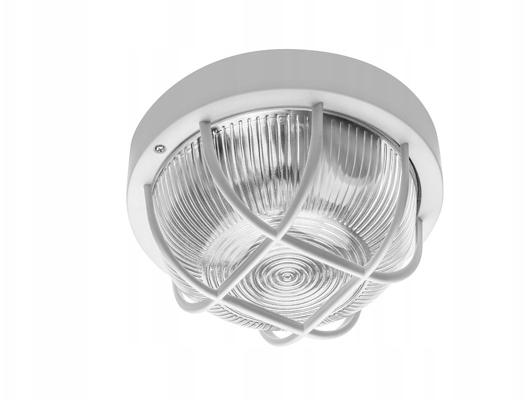 Oprawa kanałowa IBIZA E27 max.40W AC220-240V IP44 ABS/szkło/kratka z tworzyw OS-IBKR060-00