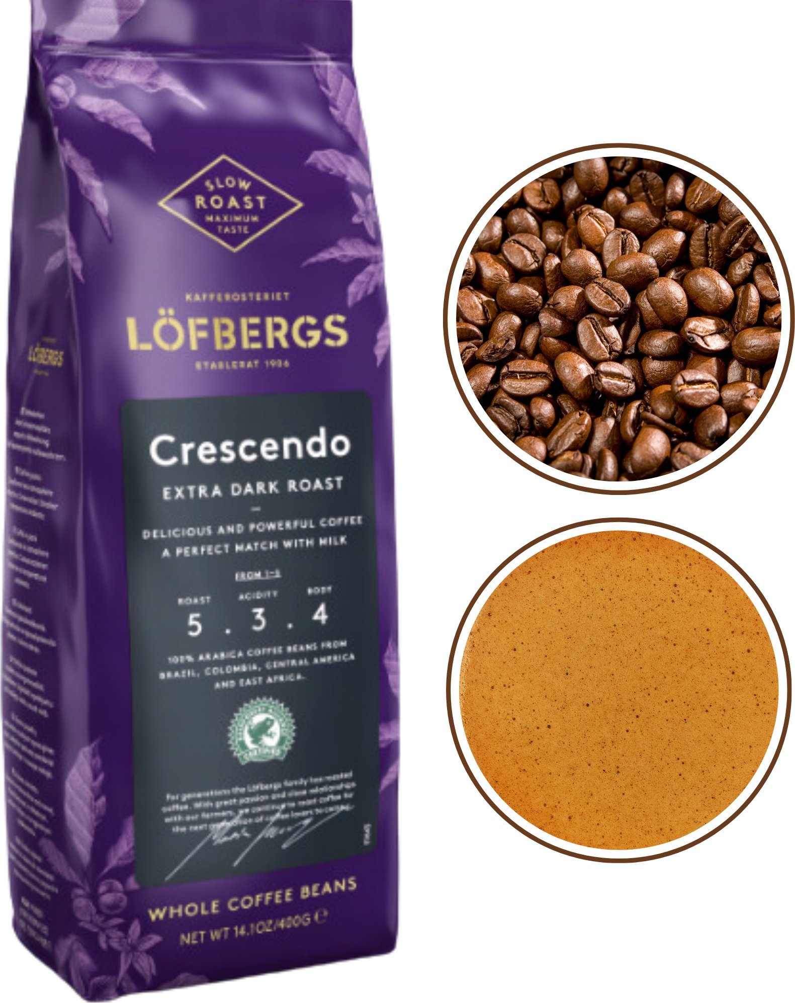Kawa ziarnista Lofbergs Extra Dark Roast beans 400 g