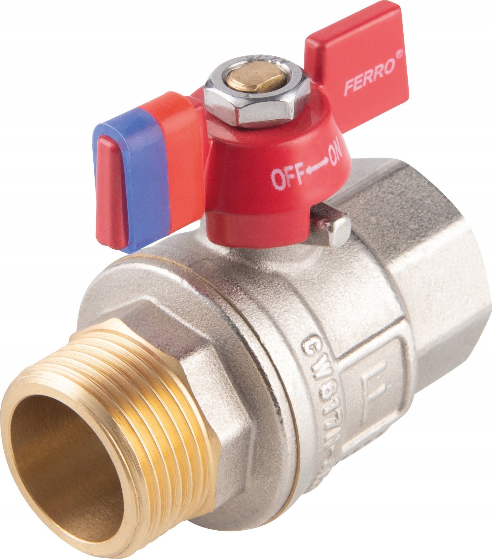 Ferro KFPM21 ZAWÓR KUL. WODNY MOTYL 3/4'' NAKR-WKR, F-POWER// ZKW-20-WN-M-FER-POWER