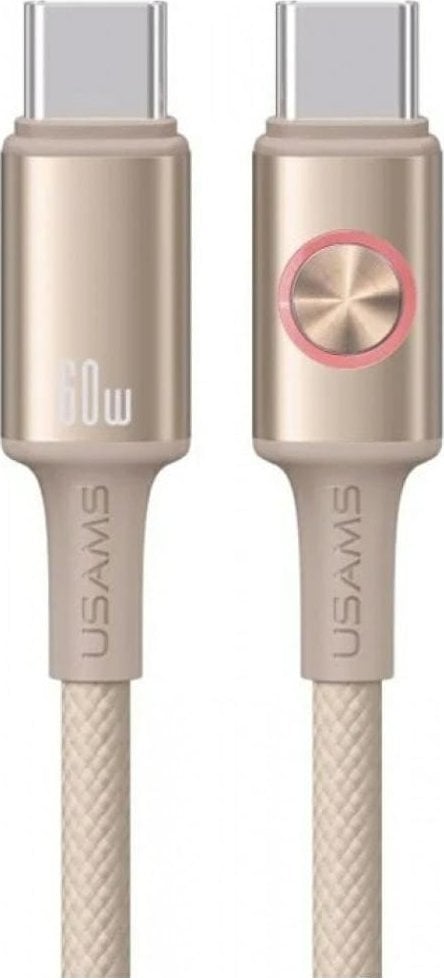 Kabel USB Usams USB-C - USB-C 1.2 m Szary