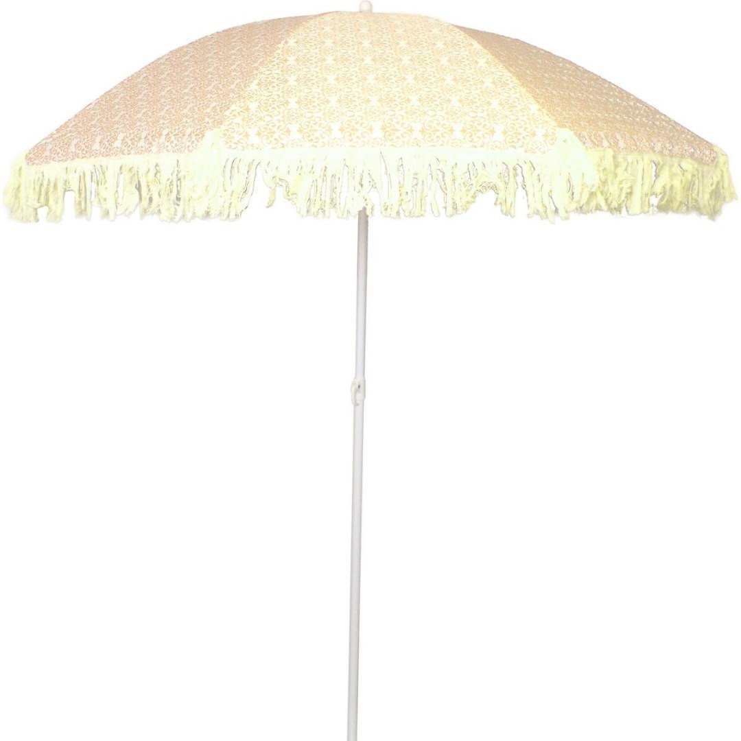 PARASOL PLAŻOWO OGRODOWY Z FRĘDZLAMI 174CM RÓŻOWY