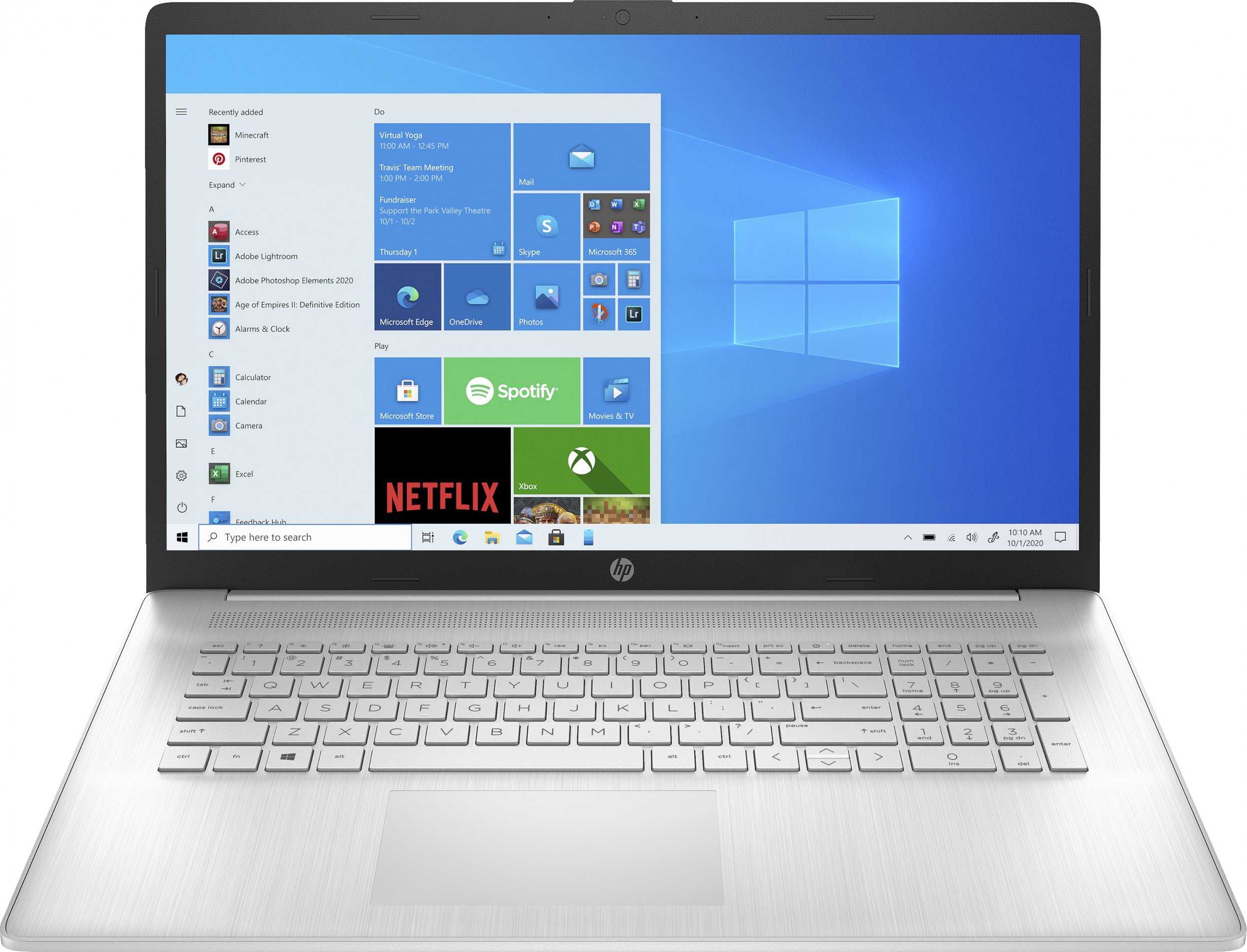 Laptop HP Laptop HP 17-cn0204nw / 4H4E6EA / Intel Core i3 / 8GB / SSD 512GB / Intel UHD / FullHD / Win 11 / Srebrny