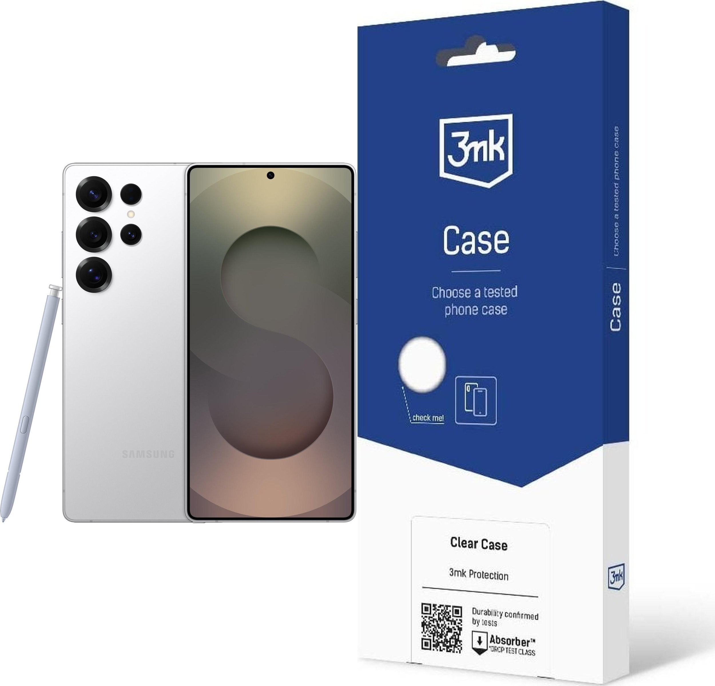 Smartfon Samsung Galaxy S25 Ultra 5G 12/256GB Srebrny (SM-S938BZS) + Etui Clear Case