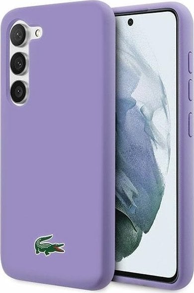 DefaultBrand Etui Lacoste do Samsung S23 S911 fioletowy/parme hardcase Silicone
