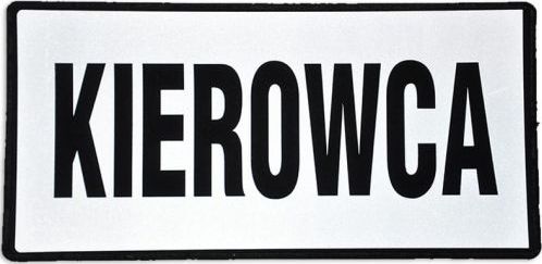 Polska Firma Emblemat KIEROWCA odblaskowy na rzepie 31 x 15 cm NOWY