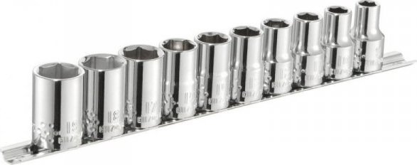 Facom ZESTAW NASADEK 6-KĄTNYCH, 1/2'' NA SZYNIE, 10CZ, (1 KPL)