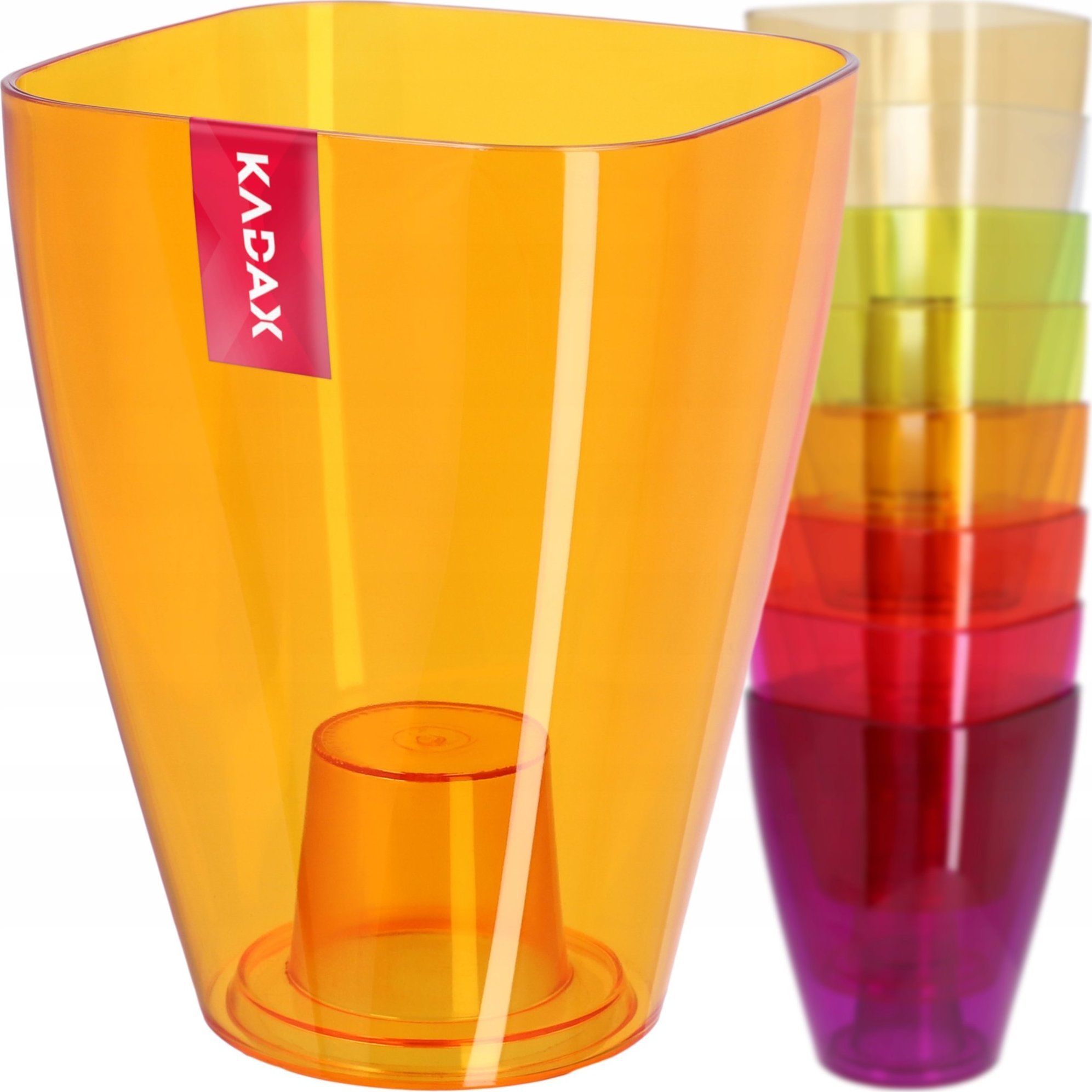 Kadax Doniczka Osłonka Na Storczyk Kwiaty Pomarańcz 9 cm