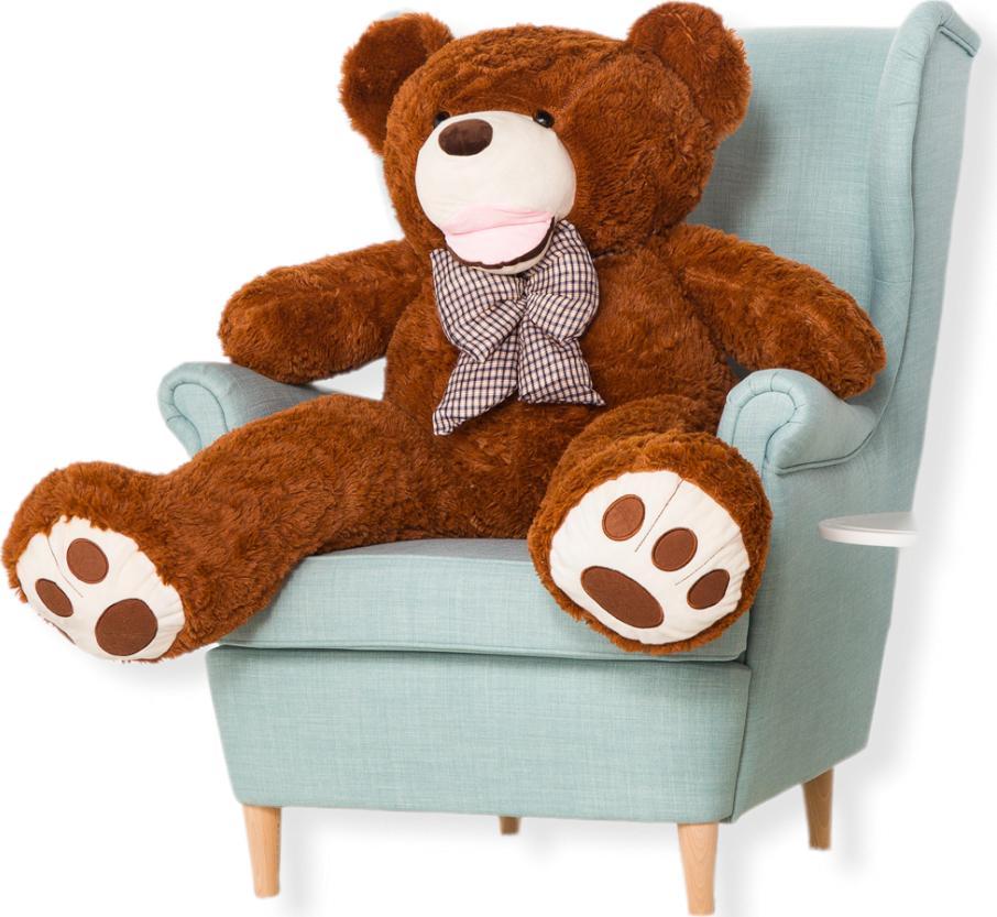 BLUBELL Maskotka Duży Miś XXL TEDDY 130 cm BRĄZOWY