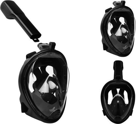 Trizand Maska do snorkowania pełnotwarzowa L/XL czarna