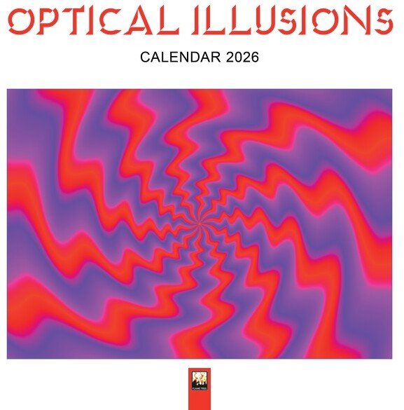Kalendarz 2026 ścienny kwadrat Iluzje optyczne