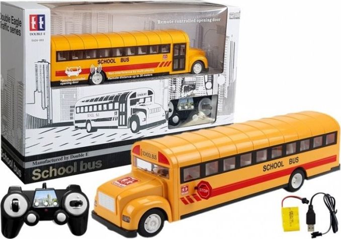 Lean Sport Żółty Autobus Szkolny Zdalnie Sterowany (4690)