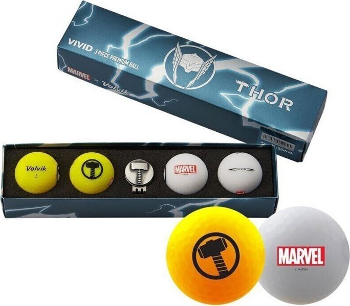 Volvik morele Piłki golfowe VOLVIK MARVEL THOR, Pack