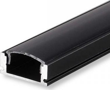 V-TAC Profil Aluminiowy V-TAC 2mb Czarny, Klosz Czarny VT-8113