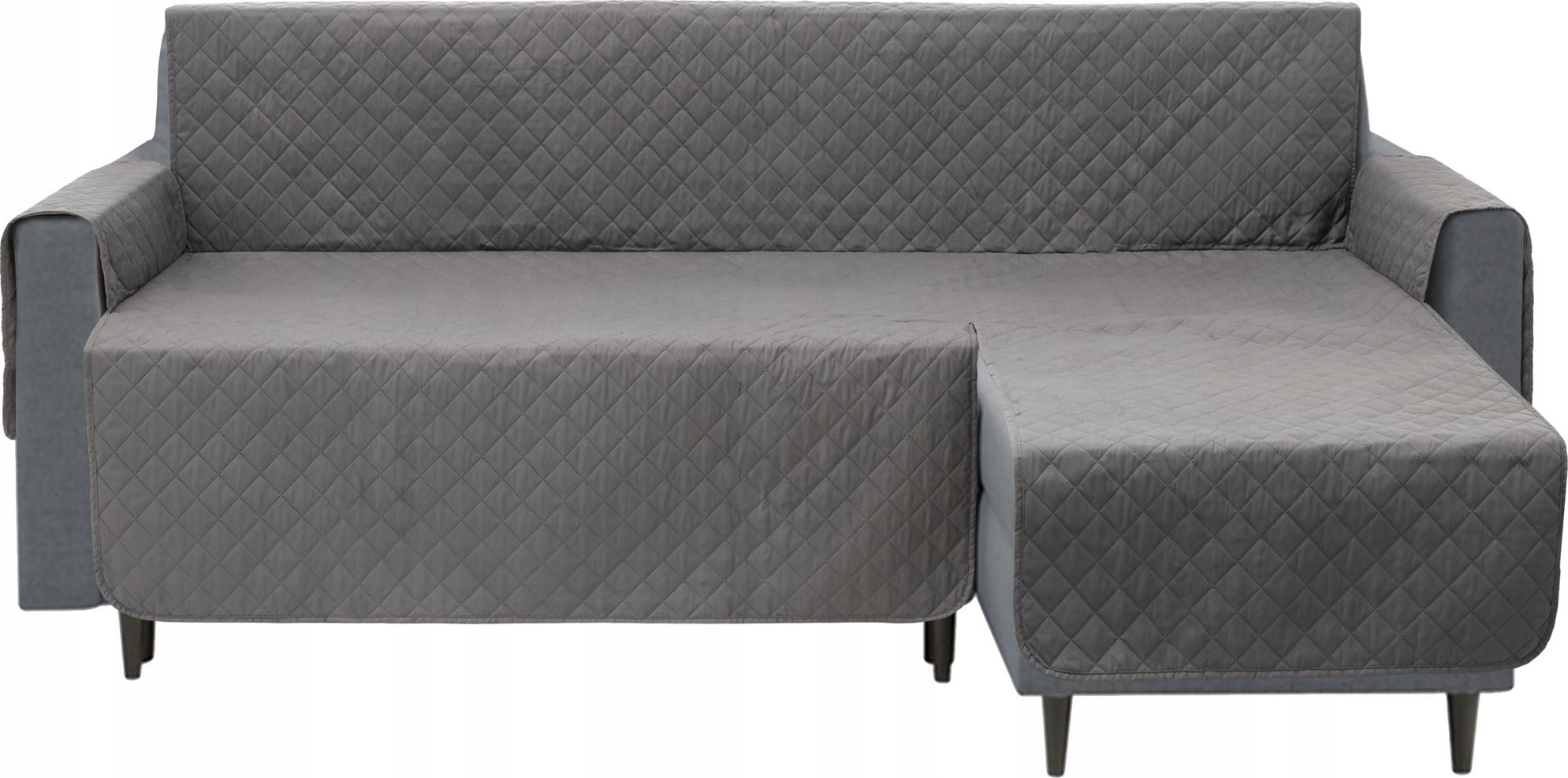 DOGGY 200 cm POKROWIEC PARIS NA NAROŻNIK LEWY SZARY