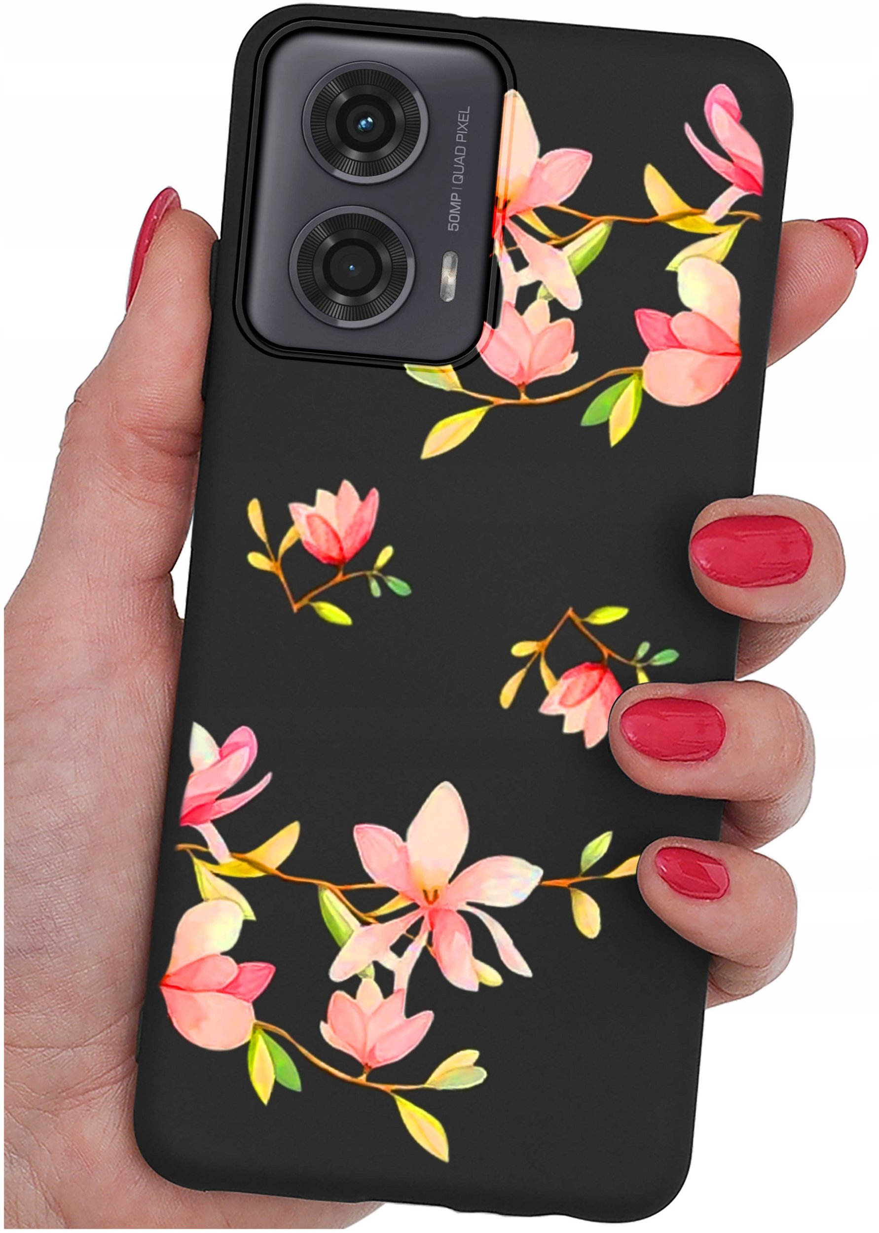 krainaGSM Etui do Motorola Moto G24 |G24 POWER |G04 |E14 wzory |SILIKONOWE matowe szkło