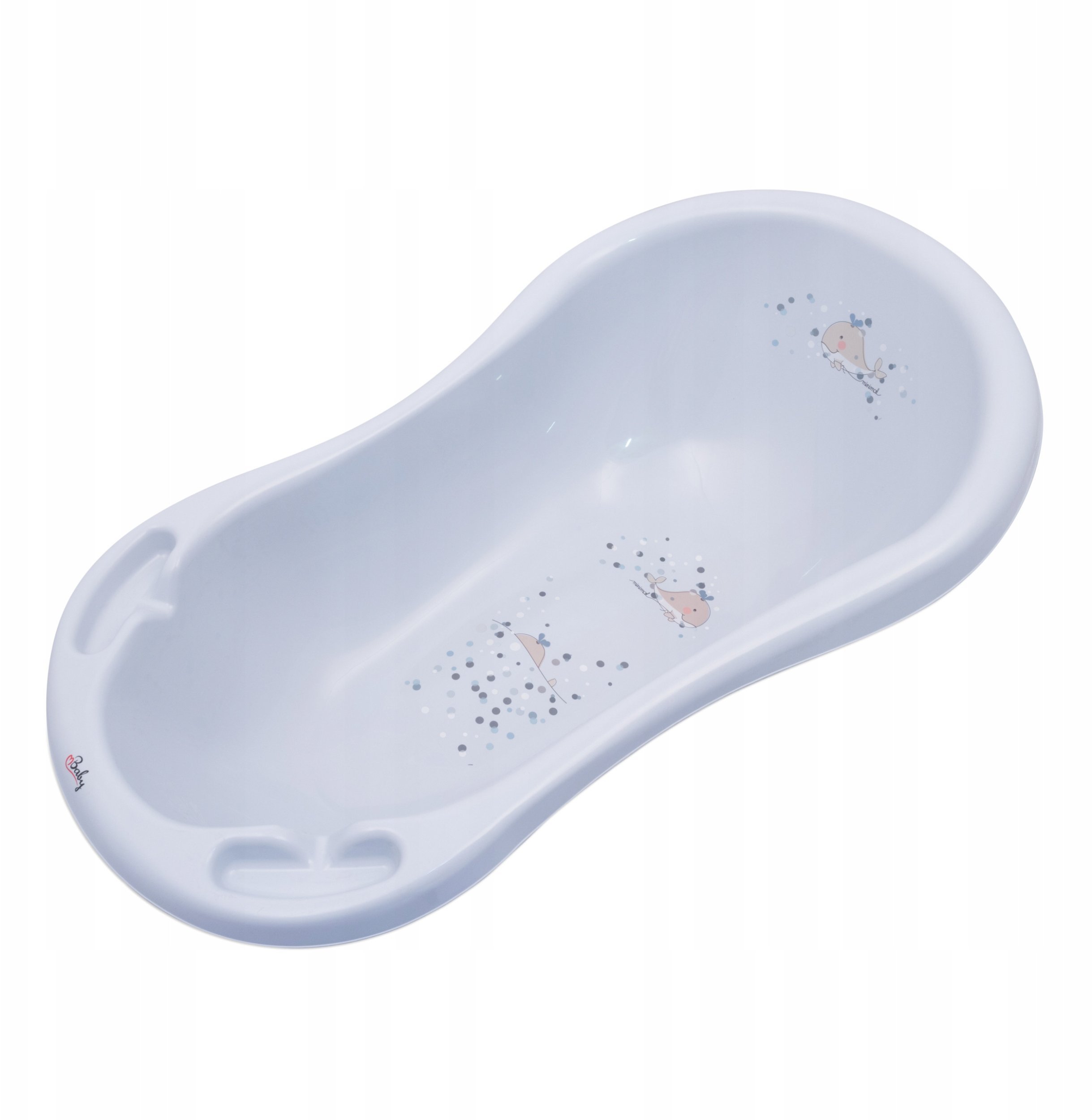 MALTEX - WANNA 100CM WIELORYB MINIMAL SATYNOWY BŁĘKIT