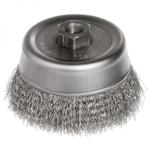 Szczotpol Szczotka doczołowa drut falisty 120mm gwint M14