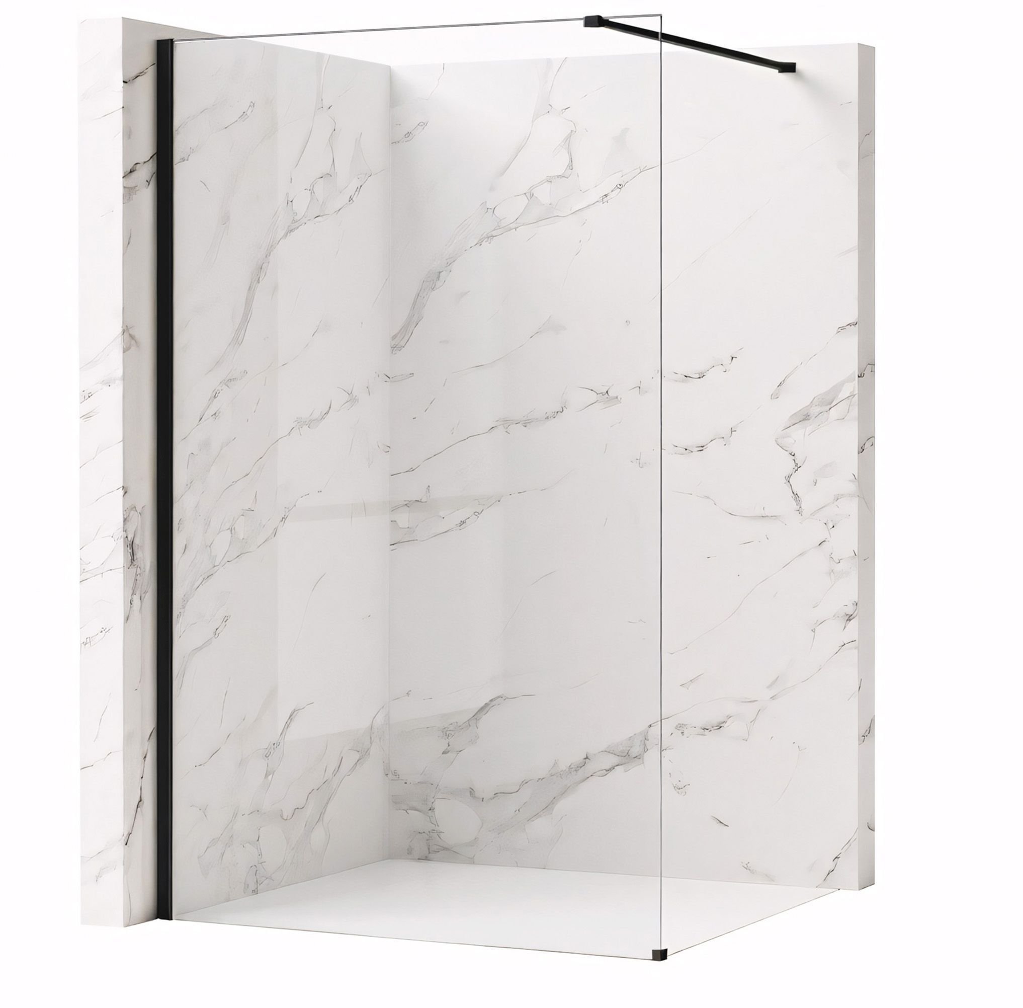 Rea Kabina prysznicowa Walk-In Flexi Transparent / Black 70