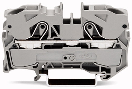 Wago Złączka przelotowa 2-przewodowa 36,9x67,8mm szara - 2010-1201