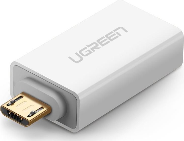 Adapter USB Ugreen microUSB - USB Biały (UGR1198WHT)