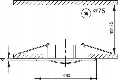 GREENLUX FaroForm Axl FF002180.0 oczko halogenowe oprawa sufitowa ruchoma 1x35W GU5,3 / GU10 MR16 matowy chrom