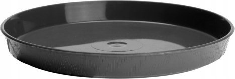 Galicja Podstawka pod doniczkę plastikowa 35 cm okrągła grafitowa