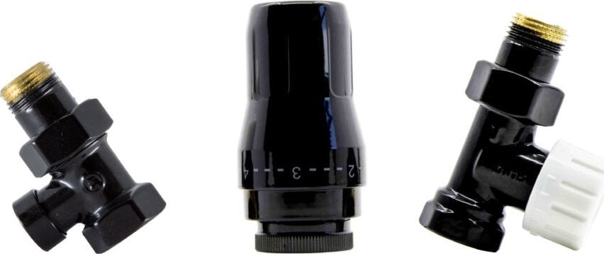 Schlosser ZESTAW TERMOSTATYCZNY STANDARD 1/2GZ x 1/2GW PROSTY - CZARNY