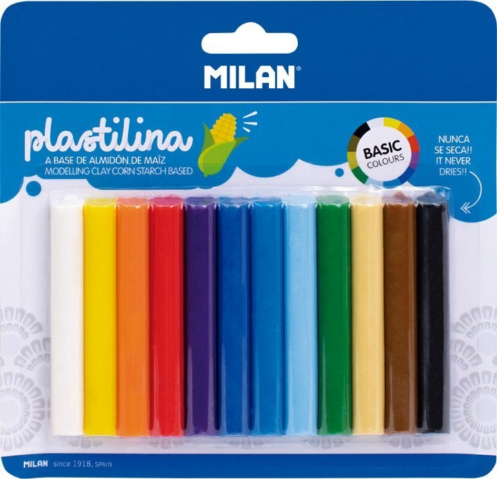 Teka Plastelina Basic 12 kolorów MILAN