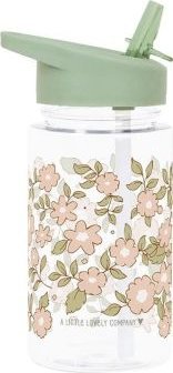 A Little Lovely Company Butelka z ustnikiem dla dzieci BLOSSOMS SAGE 450 ml / A Little Lovely Company