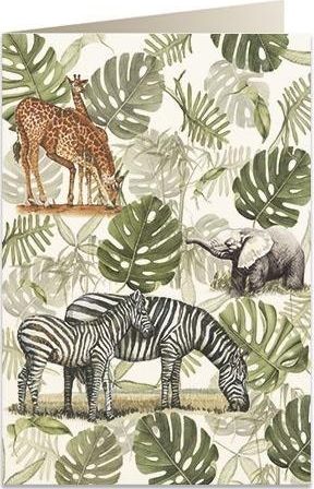 Tassotti Karnet B6 + koperta 6030 Żyrafy i zebry