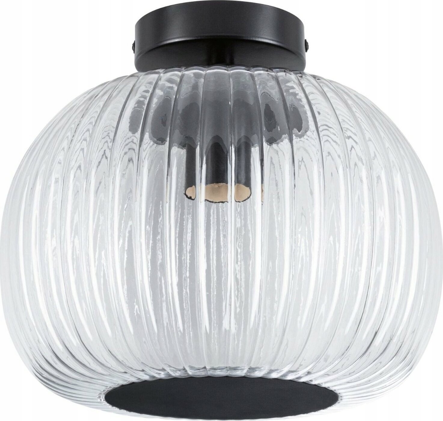 Lampa sufitowa Paulmann Oprawa sufitowa łazienkowa RUYA E27 max.60W IP44 230V czarny matowy / szkło