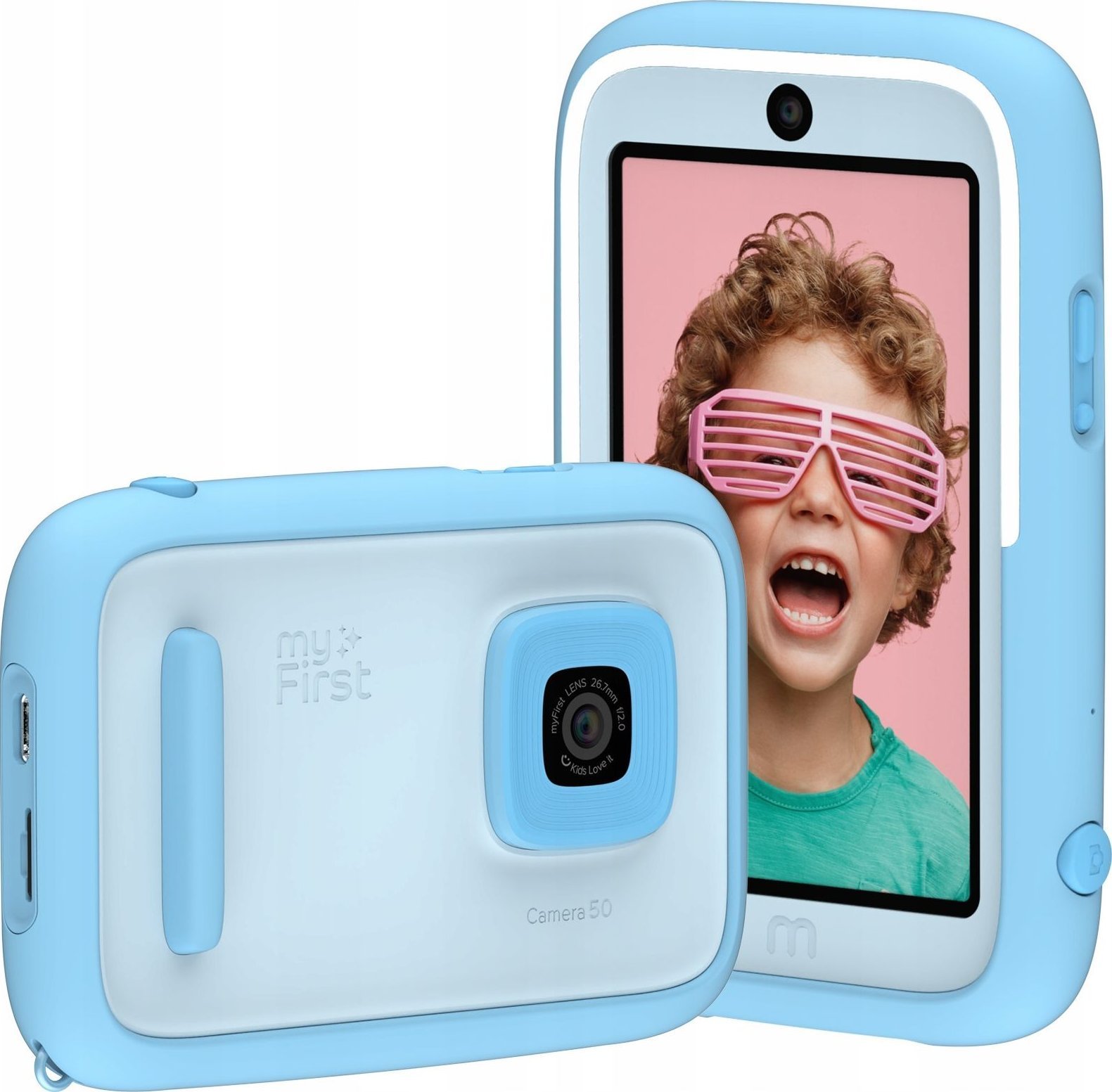 Aparat AI 2x 20MP Selfie 16MP Kamera HD 1080p dla Dziecka MyFirst / Camera 50 / Niebieski