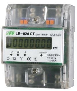 F&F Licznik energii elektrycznej trójfazowy LCD kl.1 LE-02D CT