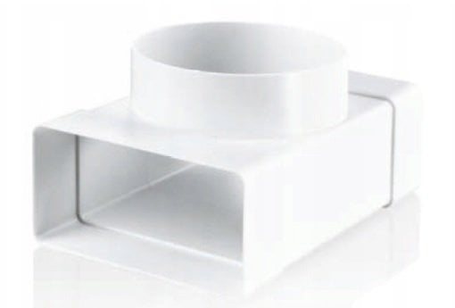 Trójnik płaski przelotowy fi 100/110x50mm biały KP55-6KO