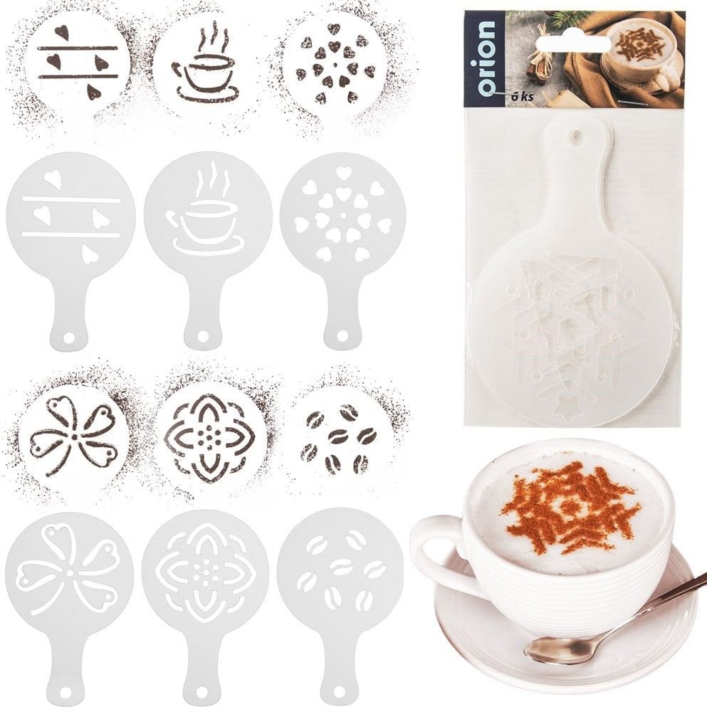 Orion Szablony do kawy i deserów 6 el.
