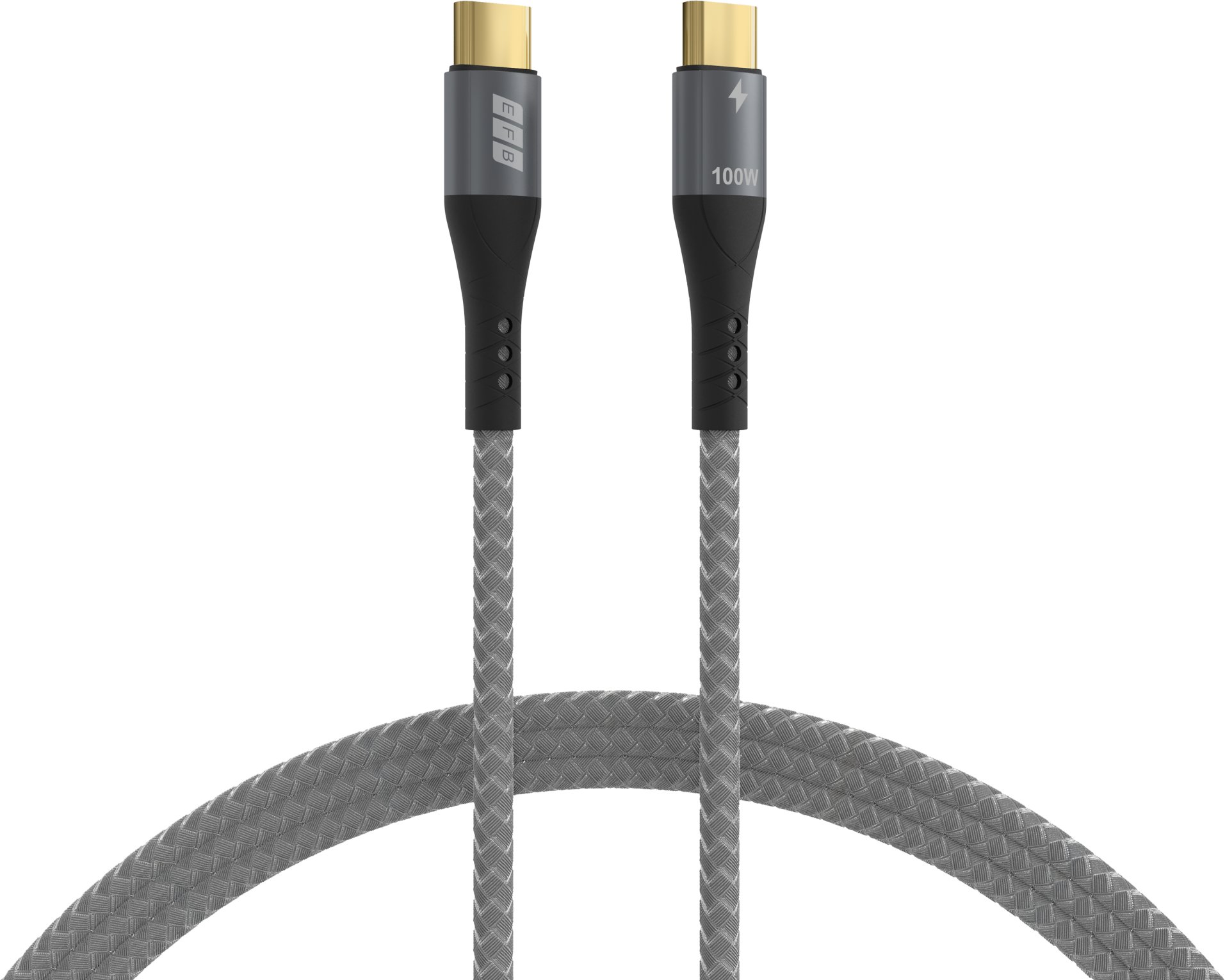 Kabel USB EFB USB-C - USB-C 0.5 m Czarny (USB-CC-00001)