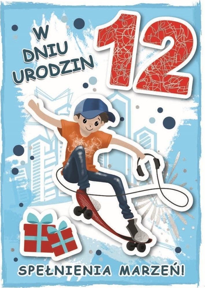 Karnet urodziny 12
