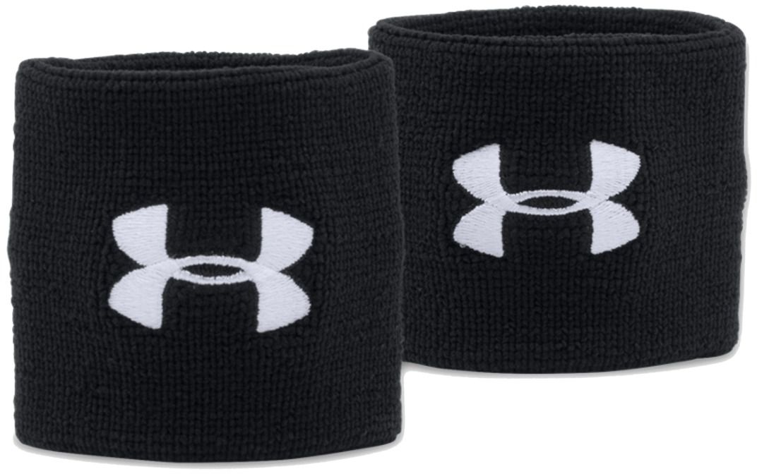 Under Armour Opaski na nadgarstek Performance Wristband 7,5 cm czarne (1276991-001)
