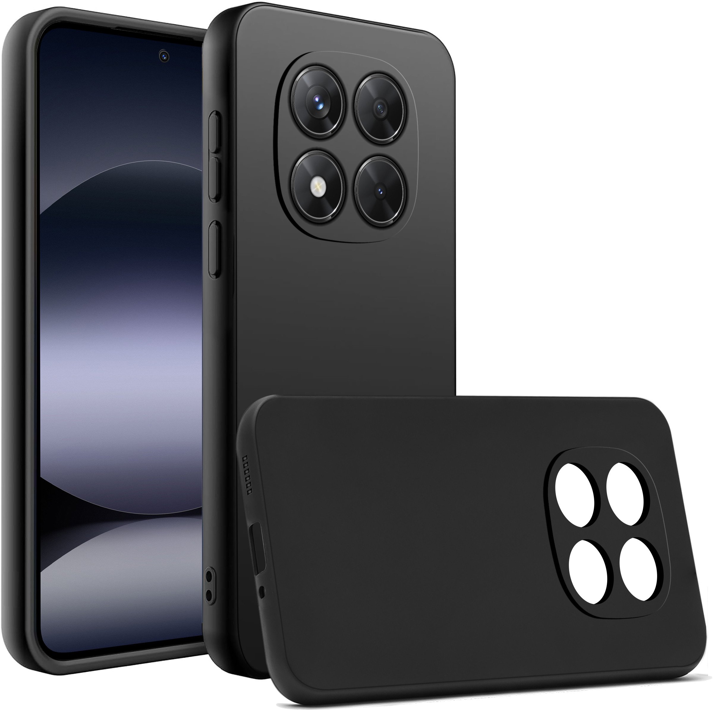 Etui do Xiaomi Redmi Note 14 Pro+ 5G CASE Gumowe CZARNE Matowe Silikon