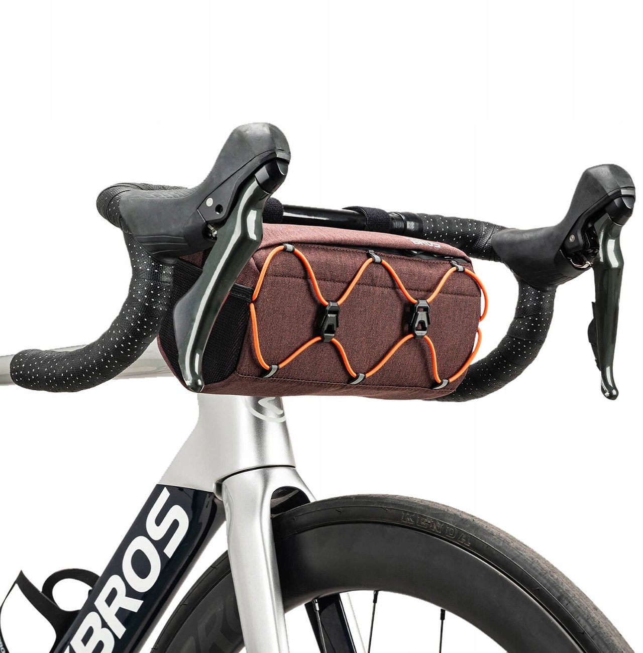 Torba rowerowa Rockbros 30110054003 na kierownicę 2,2L - brązowa