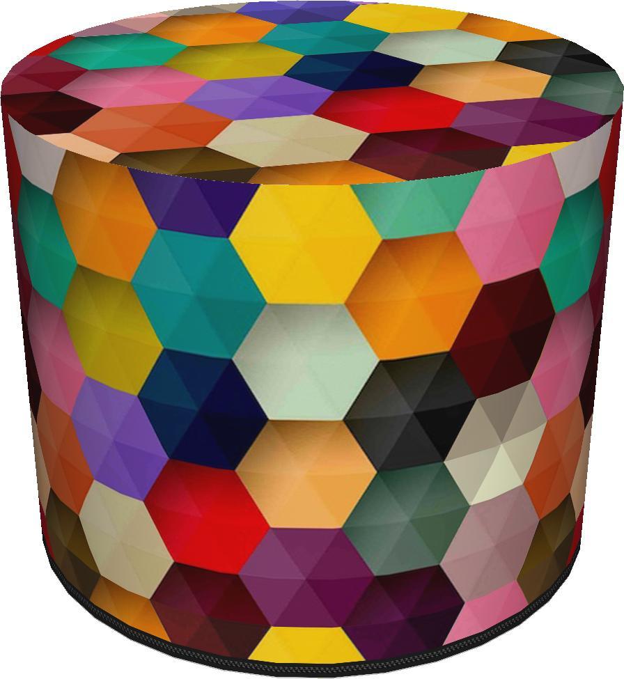 Bertoni-arco Okrągła pufa dekoracyjna - FACTOR