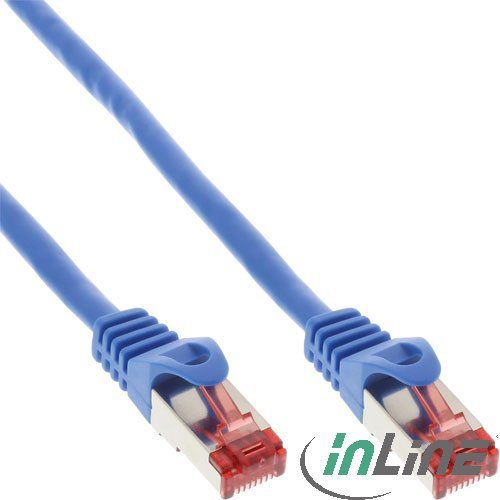 InLine Patchcord, Cat.6, S/FTP, 3m, niebieski (76403B)