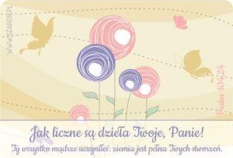 Szaron Magnes na lodówkę - Jak liczne są dzieła Twoje